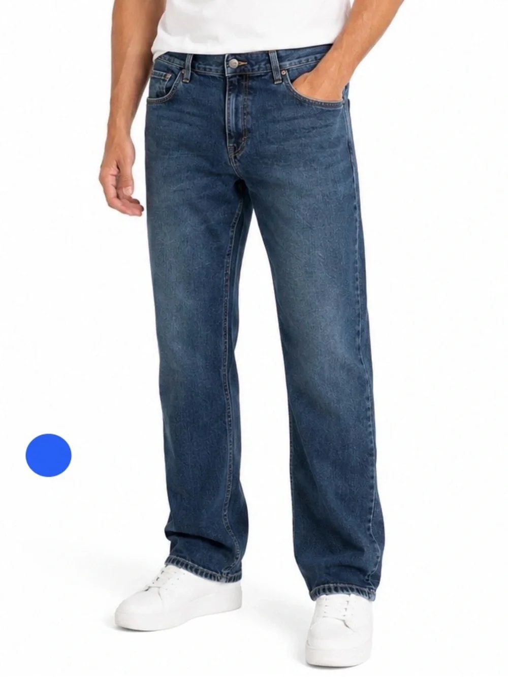 Old Navy Loose Fit Jeans Men’s 36x36 Dark Wash 100% Cotton Denim Pants